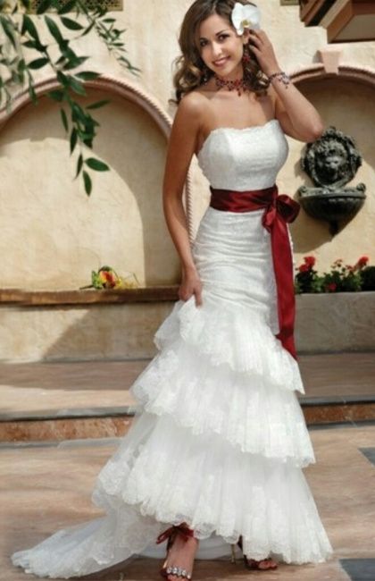 Vestido com fita de cor pastel - 5