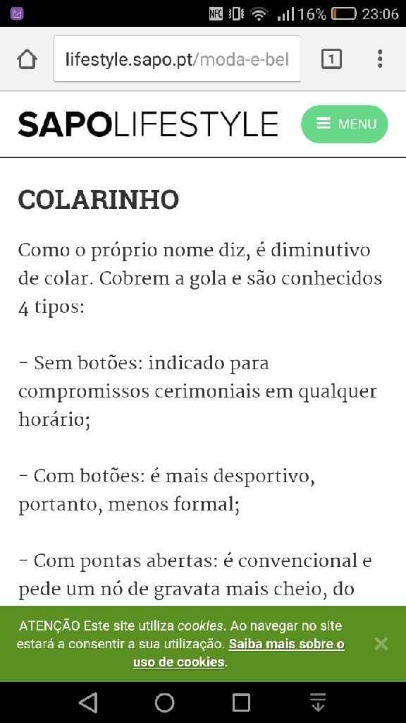 Fato noivo - regras? - 2