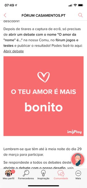 o amor da Maria é 1