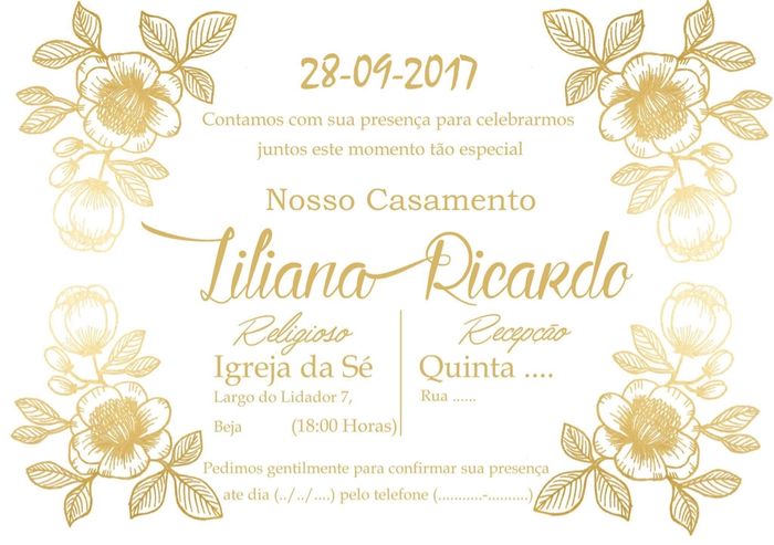 Esboço dos convites - 3