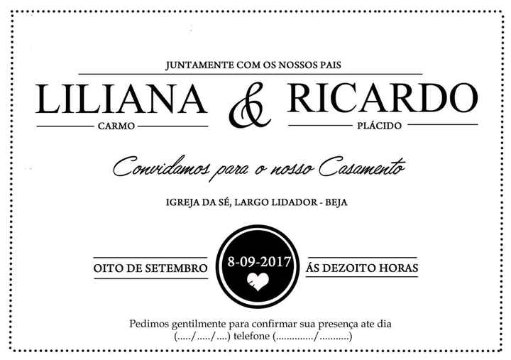 Convites de casamento a 1€ - 2