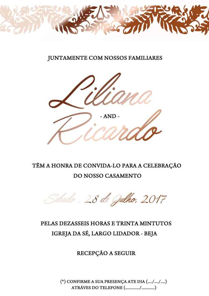 Convites de casamento a 1€ - 3