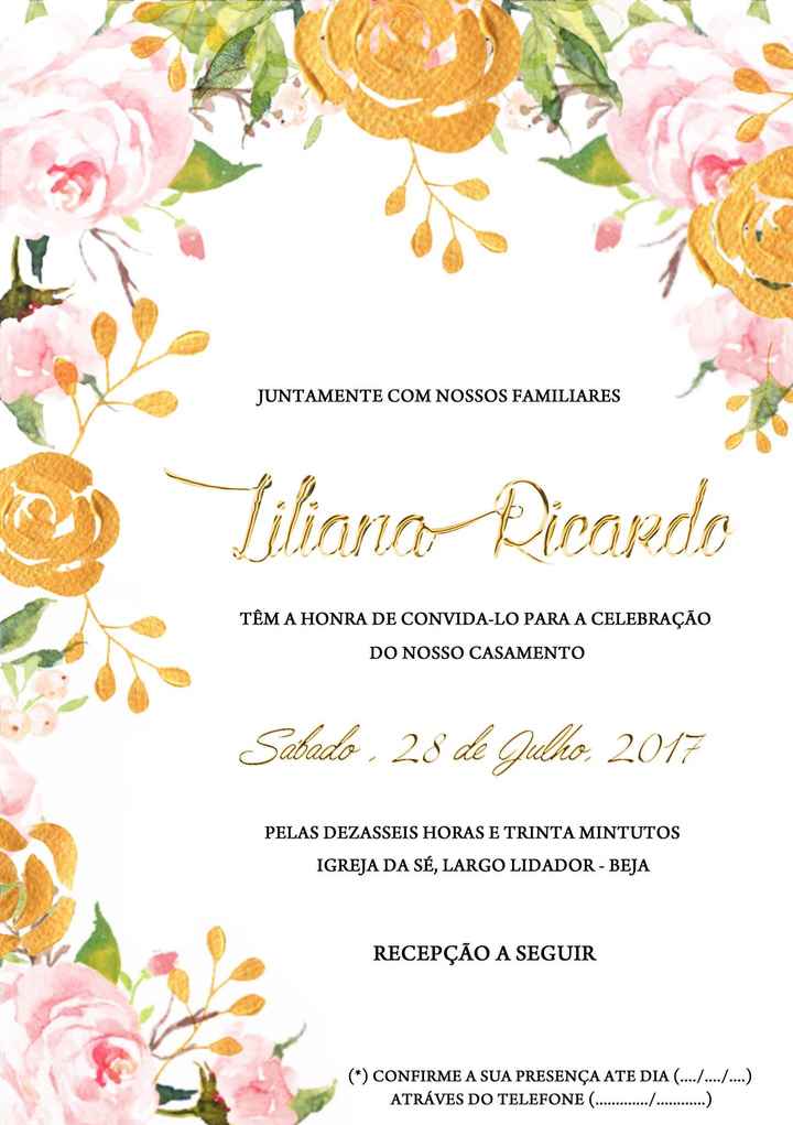 Convites de casamento a 1€ - 5