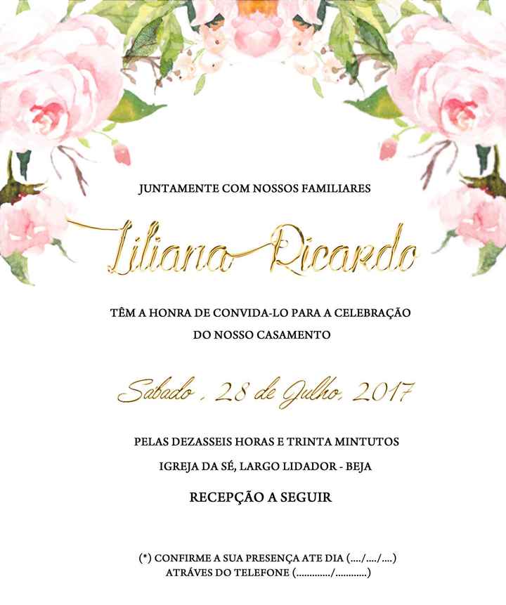 Convites de casamento a 1€ - 6