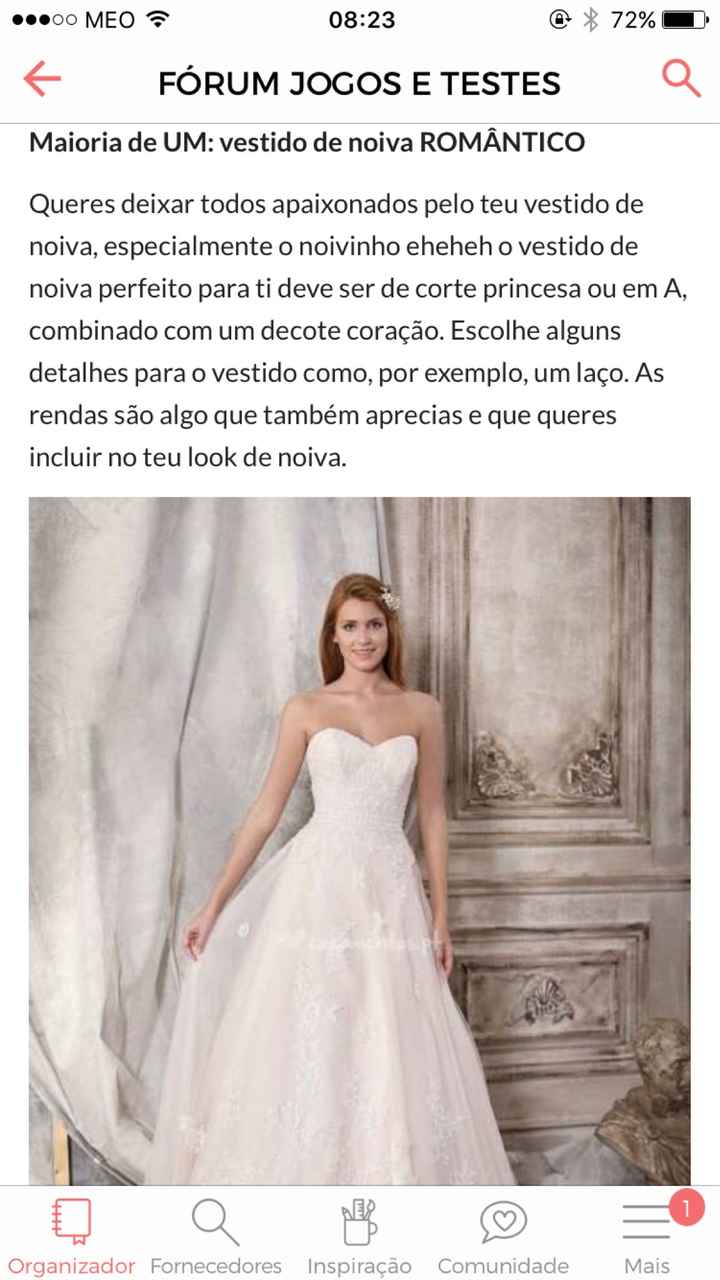  o meu vestido de noiva é romântico e clássico - 1