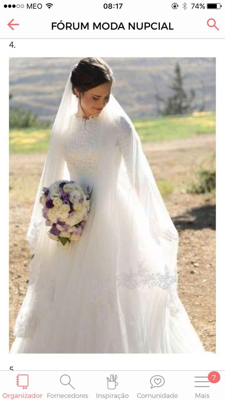  o meu vestido de noiva é romântico e clássico - 8