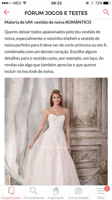 o meu vestido de noiva é romântico e clássico - 1