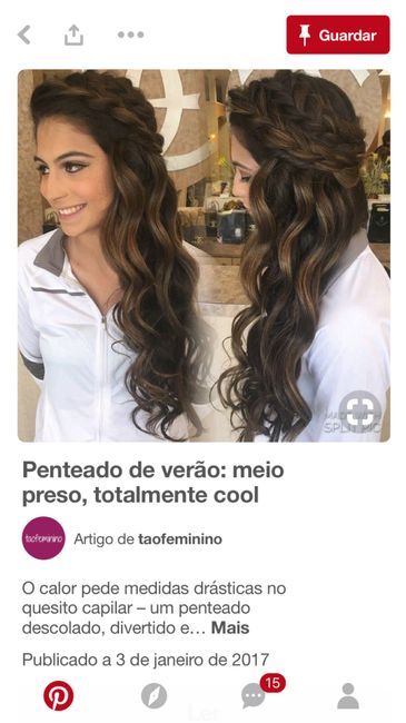  Penteado semi solto com tranças ajuda. - 5