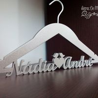 Cruzeta com nomes para vestido Noiva 