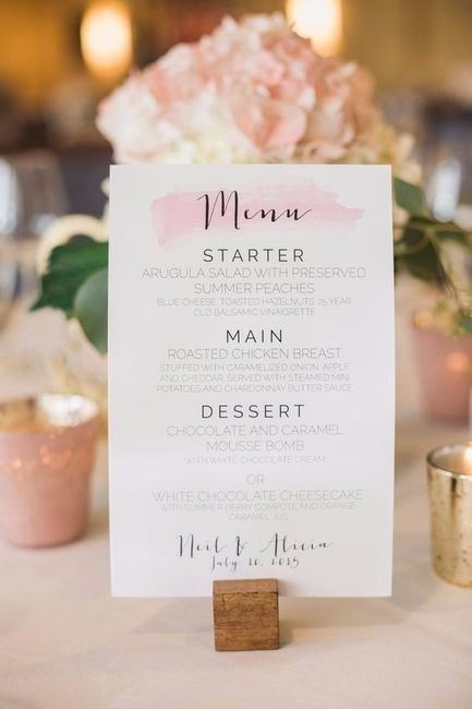 Menu Casamento