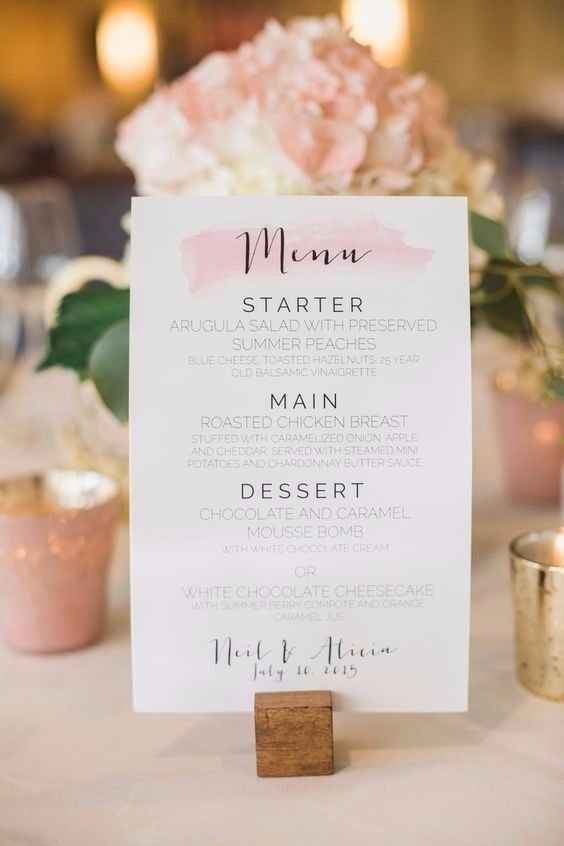 Menu Casamento