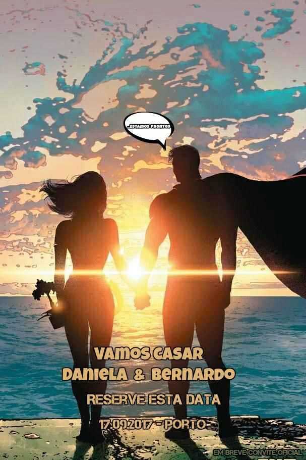 Início save the date - tema banda desenhada - 1