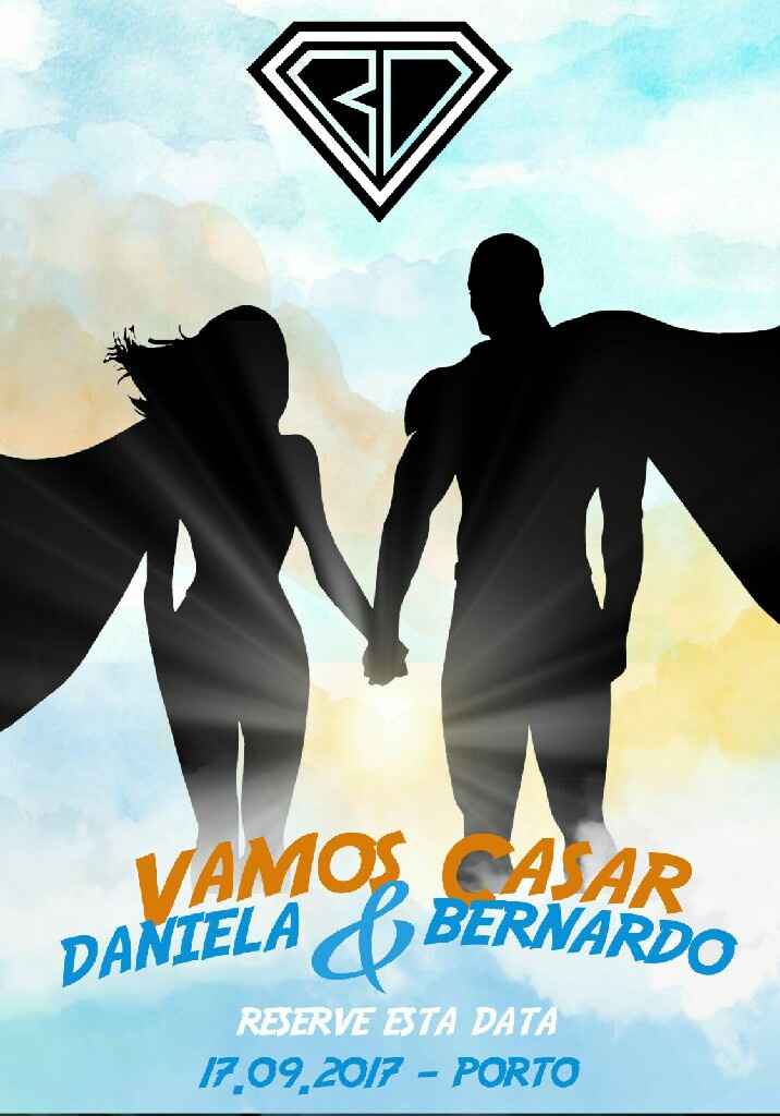 Save the date - tema banda desenhada - 1