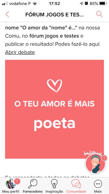 O teu amor é mais.... DESAFIO! 8