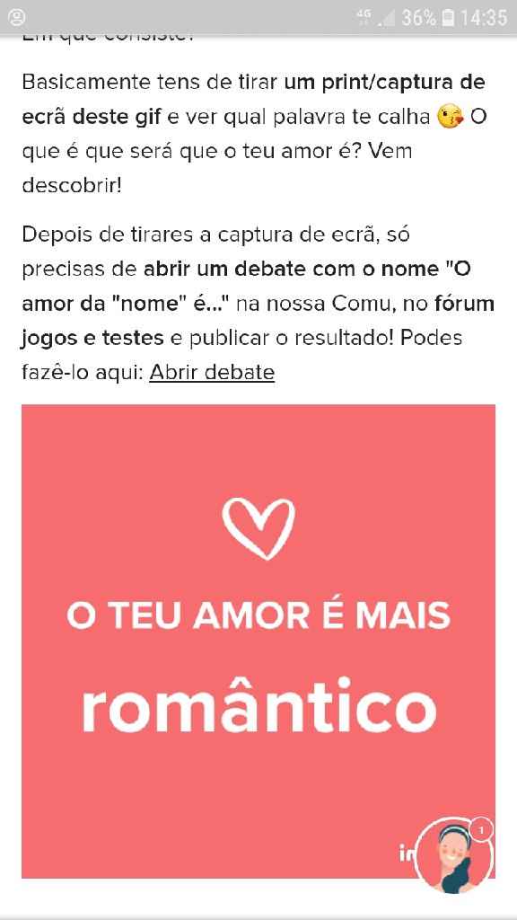 o amor da Joana é... - 1
