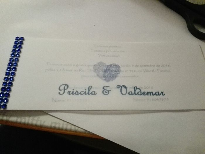 O meu convite de casamento - 1