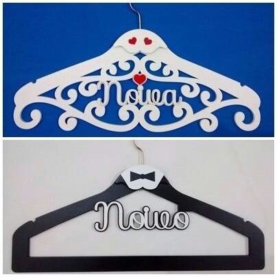 Inspirações para cabides noivos - 3