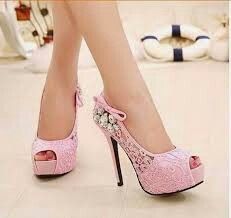 Sapatos em rosa claro/ rosa pálido - 5