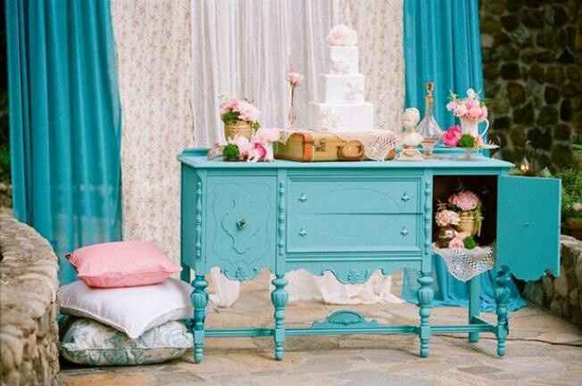 Decoração copo de água - vintage - 5