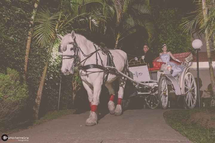 Transporte - coche com cavalos