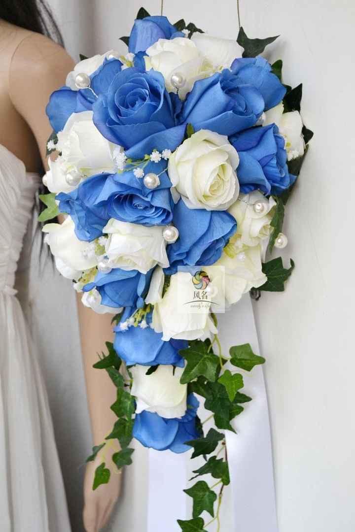 Decoração azul... bouquet também?  - 3