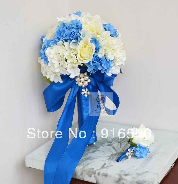 Decoração azul... bouquet também?  - 13