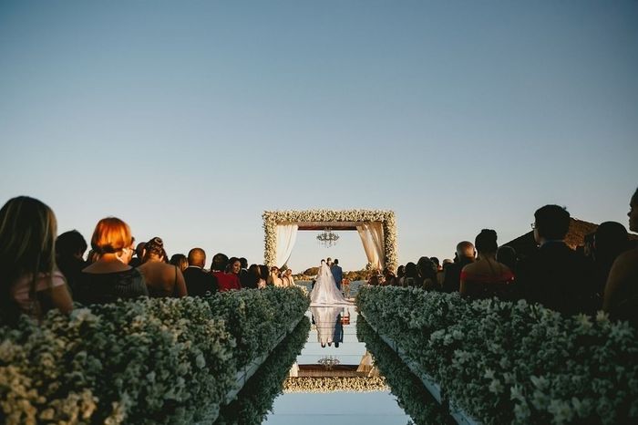 Corredor nupcial: com flores ou com velas? 1