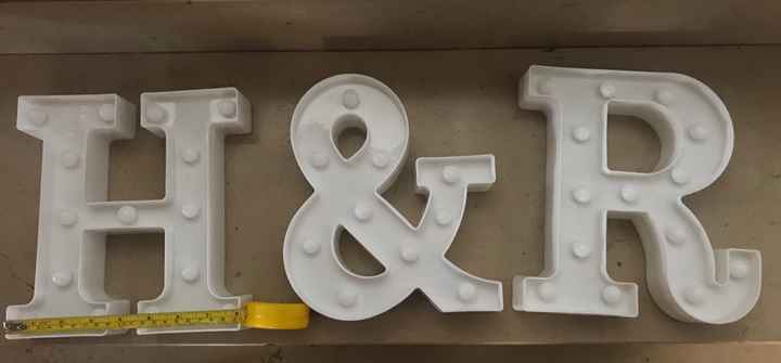 Letras luminosas ali express - 2