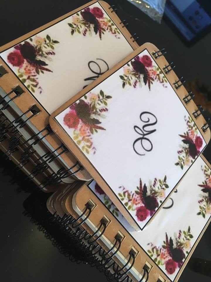 Bloco de notas com capa personalizada