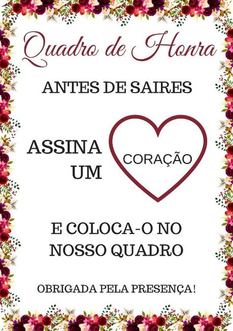 Instruções Quadro Mealheiro