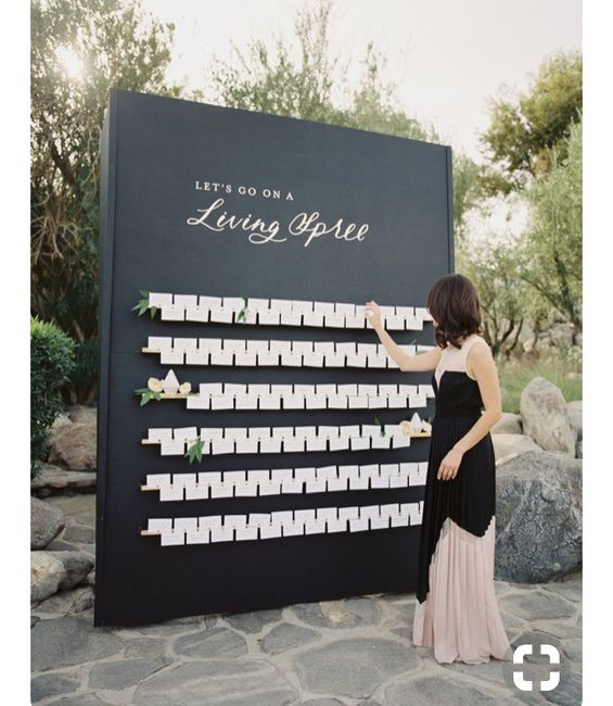 Wed in Black - 3 Seating Plans - 1