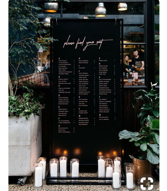 Wed in Black - 3 Seating Plans - 3