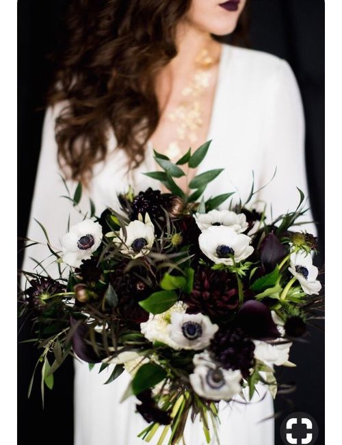 Wed in Black - 3 bouquets - 1