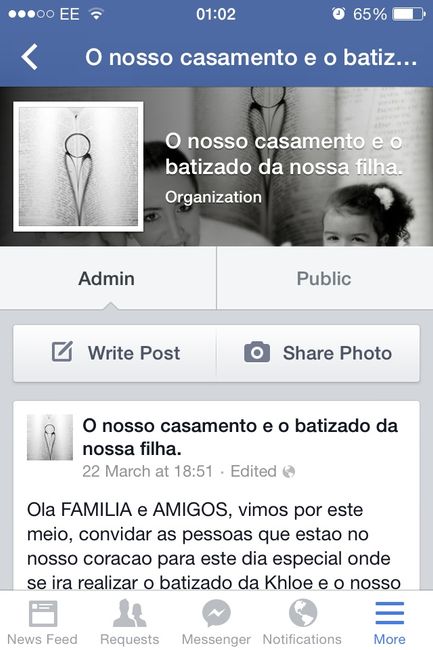 O meu convite de casamento - 2