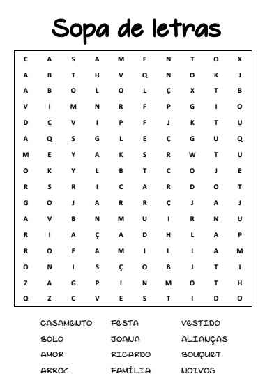 sopa de letras