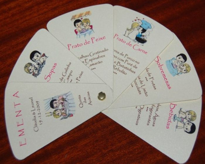 Inspirações menus