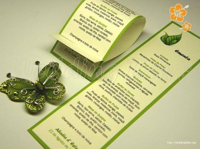 Inspirações menus
