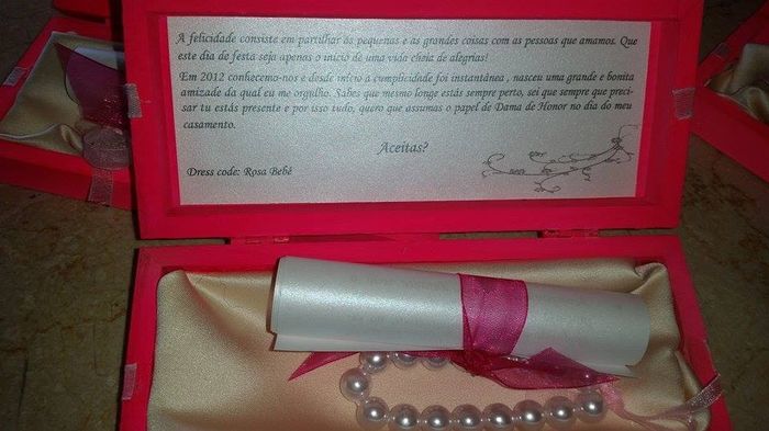 Convite dama de honor para minha melhor amiga