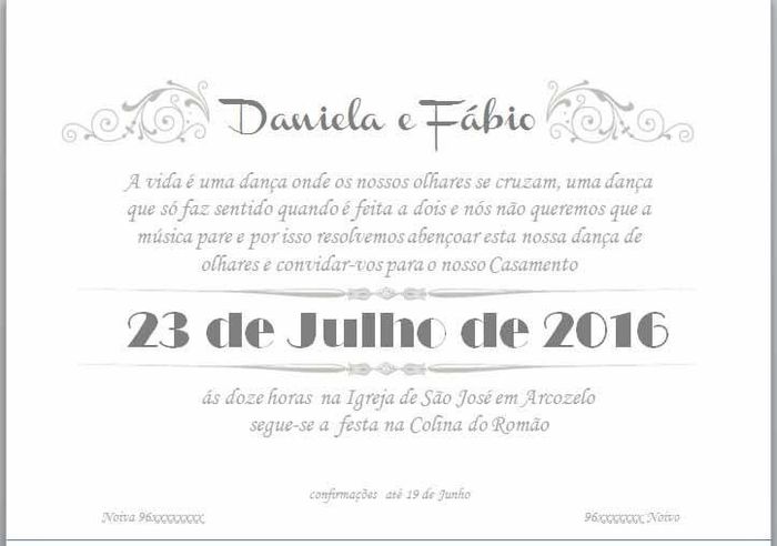 texto convite