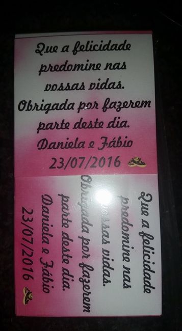 Cartão para lembranças
