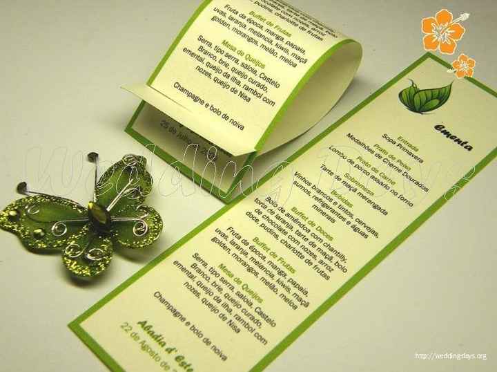 Inspirações menus