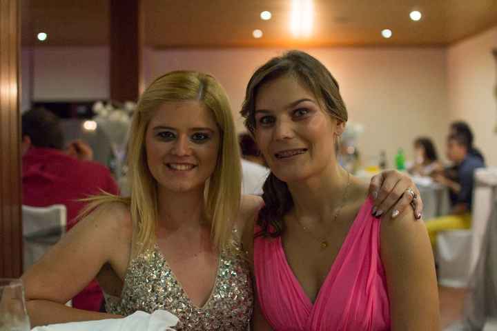 Eu e prima do noivo ( minha dama de honor também)