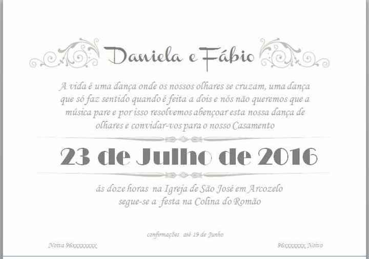 texto convite