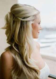 penteado semi preso