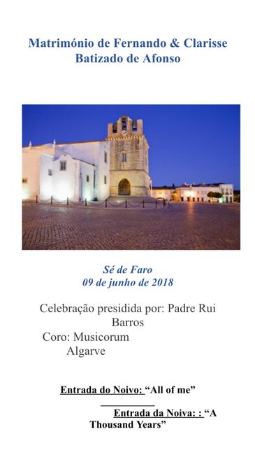 Missal - onde colocar o nome da igreja do grupo de coro etc? - 1