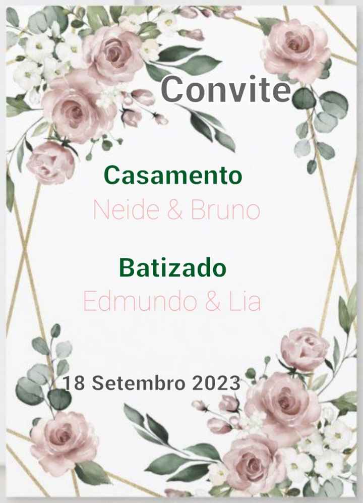 Qual o Convite que ficou melhor? - 3
