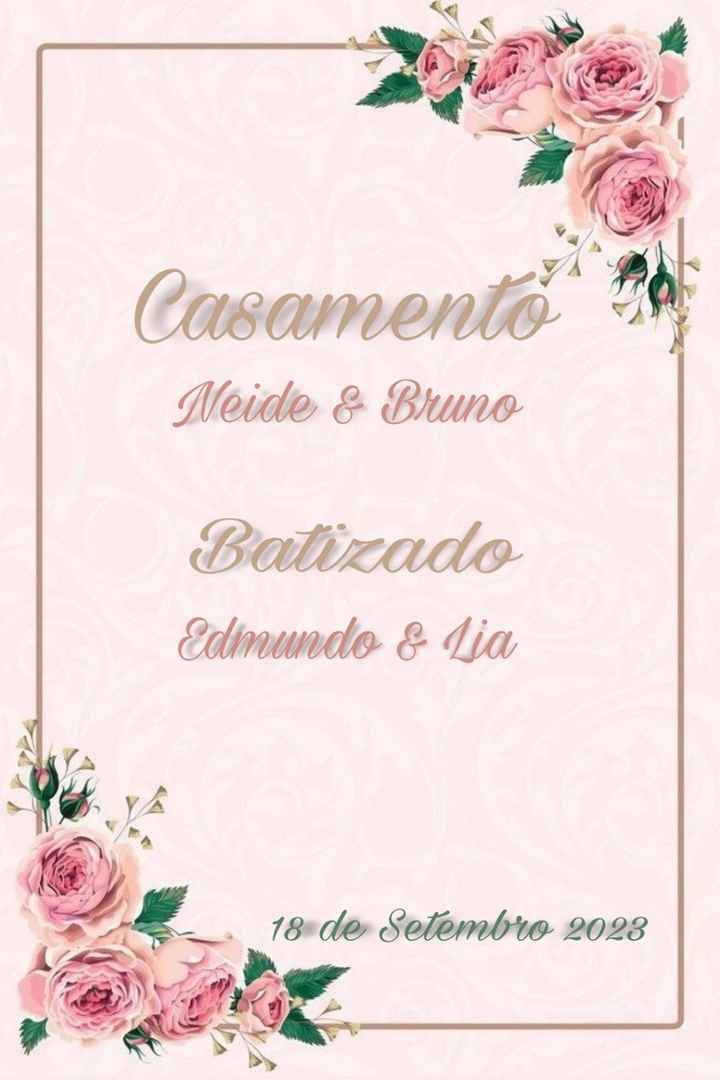 Qual o Convite que ficou melhor? - 2