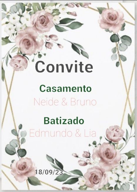 Qual o Convite que ficou melhor? - 2