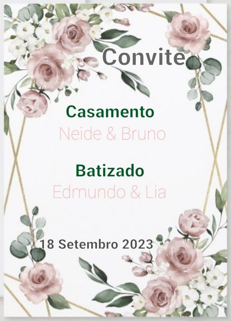 Qual o Convite que ficou melhor? - 3