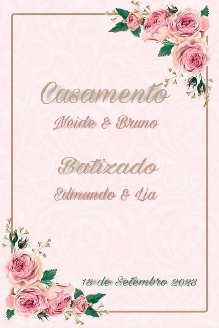 Qual o Convite que ficou melhor? - 2
